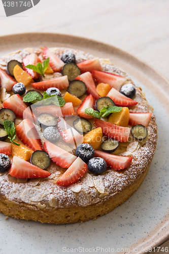 Image of cakes with fruit and berries