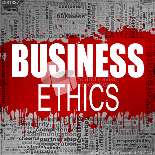 Image of Business ethics word cloud