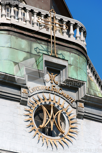 Image of Detail from Notre Dame de Bonsecours Chapel in Montreal