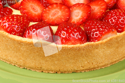 Image of Handmade strawberry and custard tart