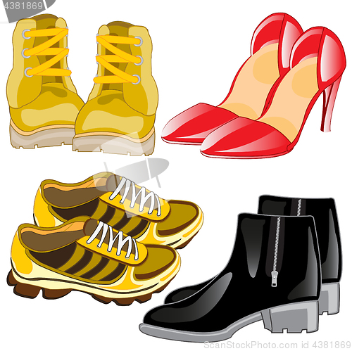 Image of Footwear male and feminine