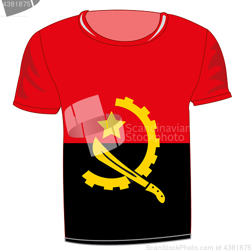 Image of T-shirt flag Angola