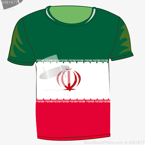 Image of T-shirt flag Iran