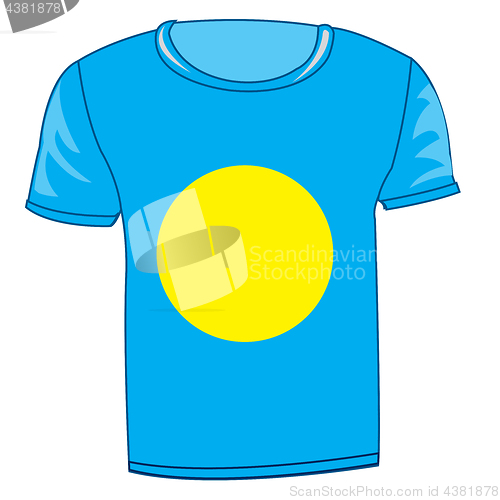 Image of T-shirt flag Palau