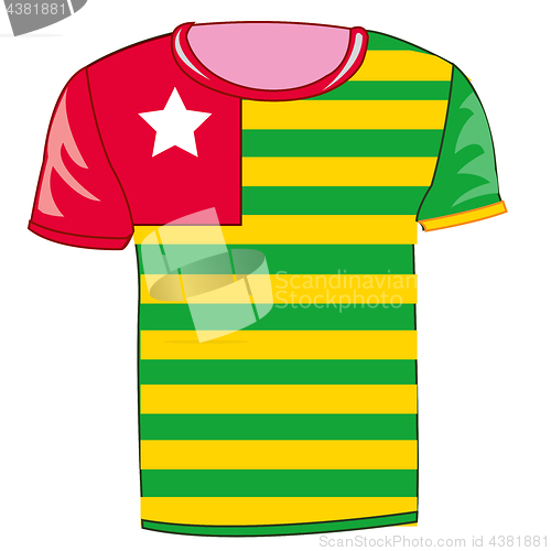 Image of T-shirt with flag That