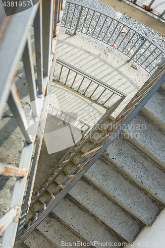 Image of Original street staircase, from top to bottom