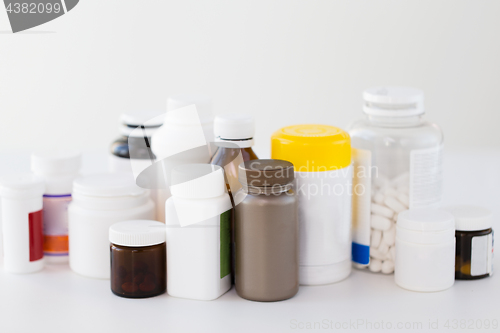 Image of jars of different medicines