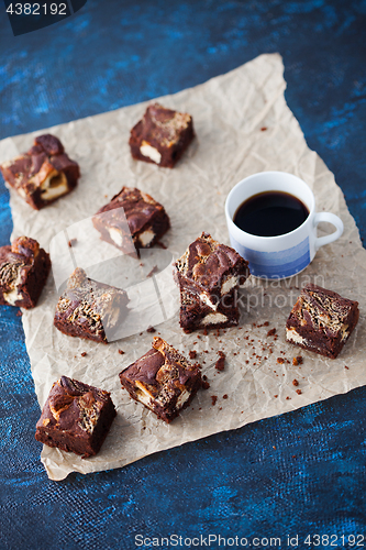 Image of halva brownie with tahini