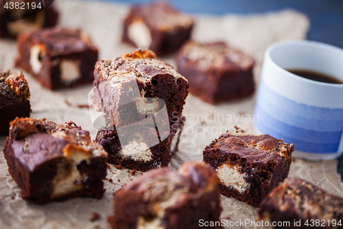 Image of halva brownie with tahini