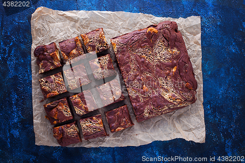 Image of halva brownie with tahini