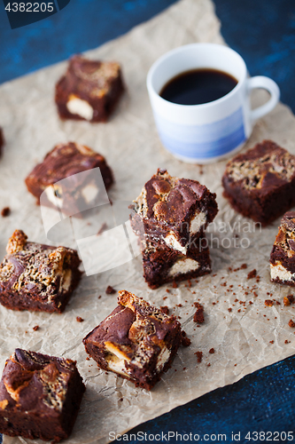 Image of halva brownie with tahini