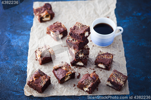 Image of halva brownie with tahini