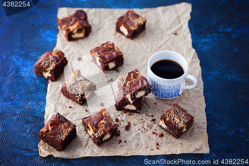 Image of halva brownie with tahini