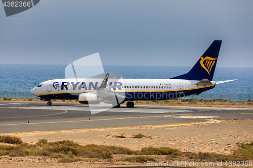 Image of ARECIFE, SPAIN - APRIL, 16 2017: Boeing 737-800 of AYANAIR with 