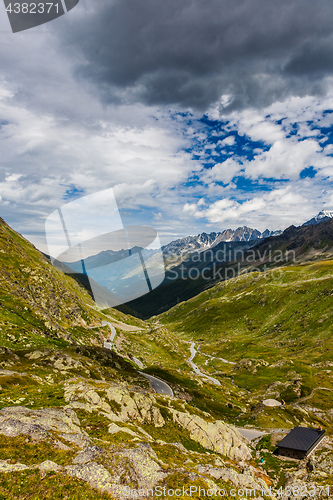 Image of A beautiful summer day in the Swiss Alps