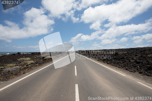 Image of Nothing wrong with the roads on Lanzarote.