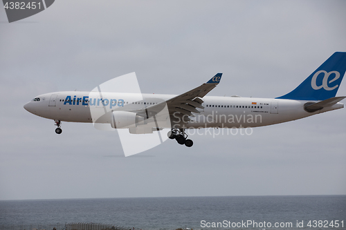 Image of ARECIFE, SPAIN - APRIL, 15 2017: AirBus A330-200 of AirEuropa la