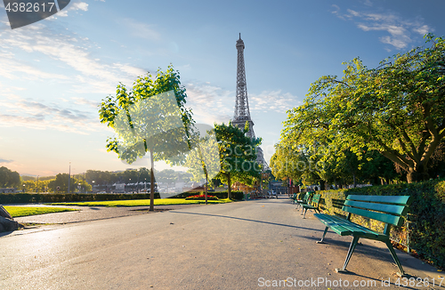 Image of Garden Trocadero in Paris