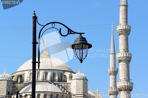 Image of Blue Mosque detail in Istanbul, Turkey