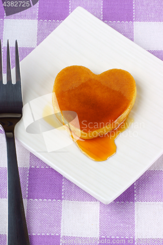 Image of Mini heart-shaped pancake forValentine's day