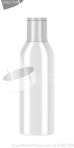 Image of White plastic bottle for cosmetic products