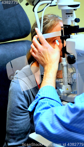 Image of Eyes examination.