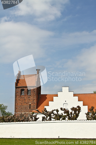 Image of Sollerod church in spring