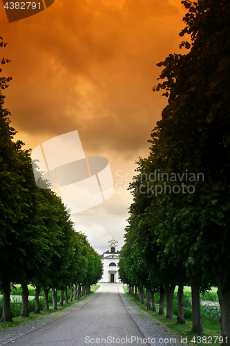 Image of Church in hoersholm slotshave