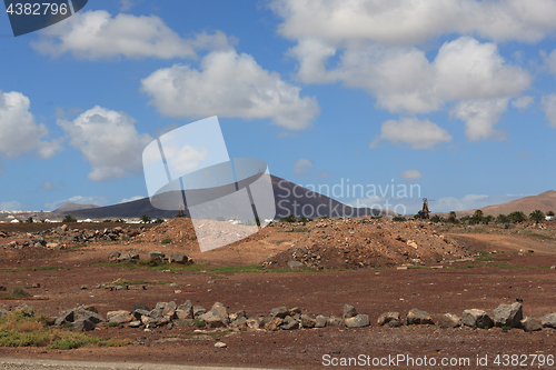 Image of Beautiful coloring game at one of many volcanoes in Lanzarote.