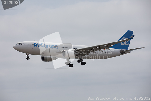 Image of ARECIFE, SPAIN - APRIL, 15 2017: AirBus A330-200 of AirEuropa la