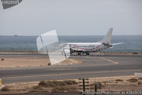 Image of ARECIFE, SPAIN - APRIL, 15 2017: Boeing 737 - 300 of COBREX Tran