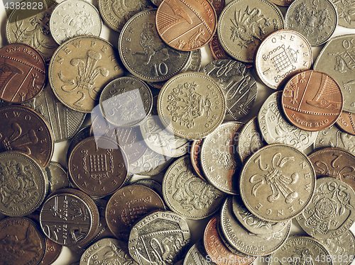 Image of Vintage Pound coins