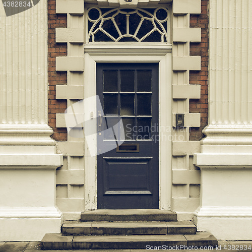 Image of Vintage looking British door