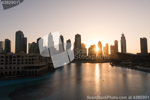 Image of musical fountain in Dubai