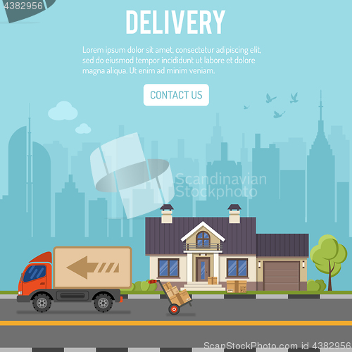 Image of Shopping and Delivery Concept