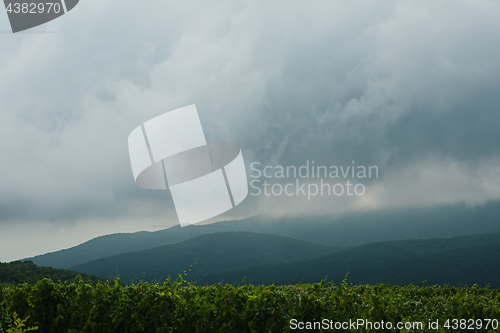 Image of Rainy clouds in highlands