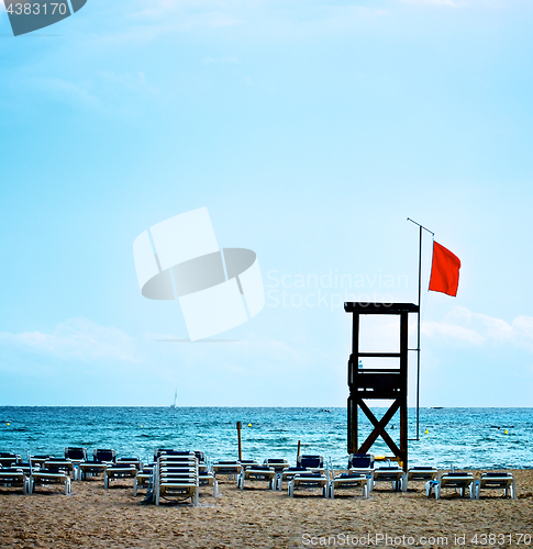 Image of Lifeguard Tower on Beach