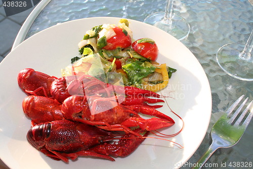 Image of Crayfish and salad