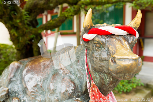 Image of Cow statue in Dazaifu shrine