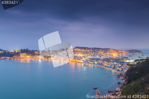 Image of Cheung Chau island sunset , hong kong