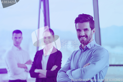 Image of business people in a meeting at office