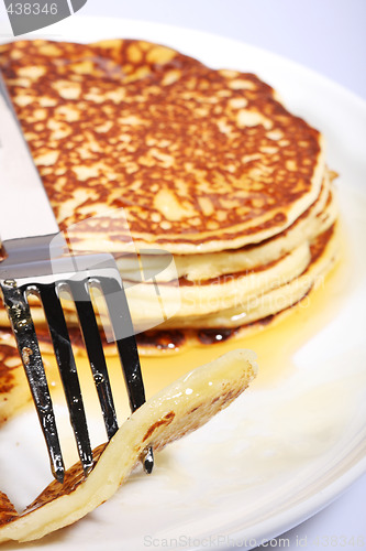 Image of fresh american pancakes