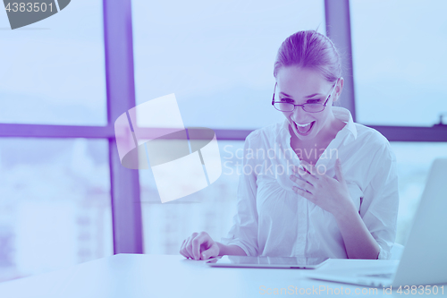 Image of business woman at  office