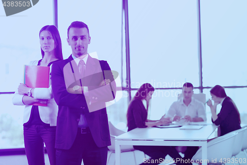 Image of business people group in a meeting at office