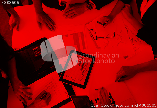 Image of business people in a meeting at office