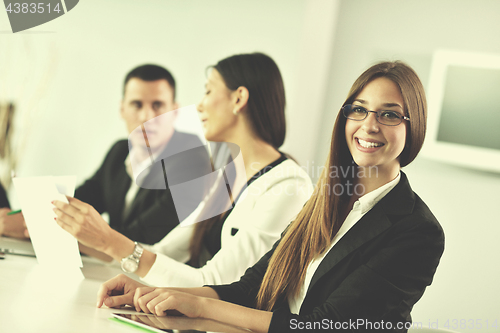 Image of business people in a meeting at office