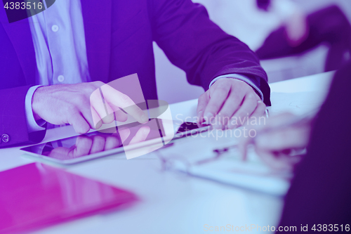 Image of business people group in a meeting at office