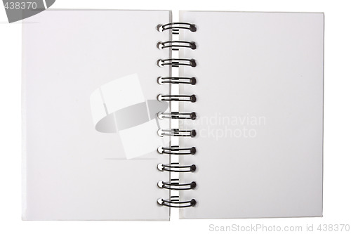 Image of open notebook