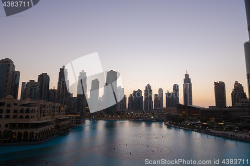 Image of musical fountain in Dubai