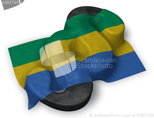 Image of flag of gabon and paragraph symbol